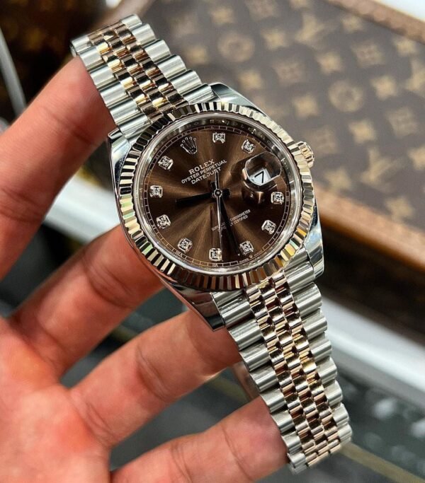 Rolex DateJust Chocolate Brown