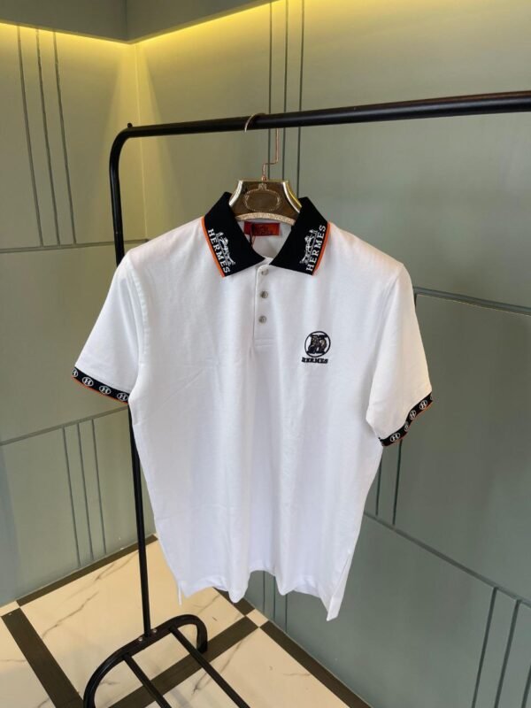 Hermes Paris Imported Premium POLO T-shirt white