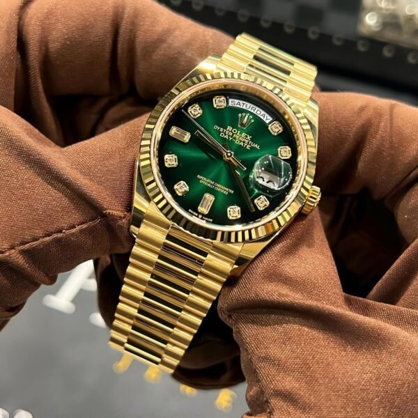 Day-Date Gold & Green ✅